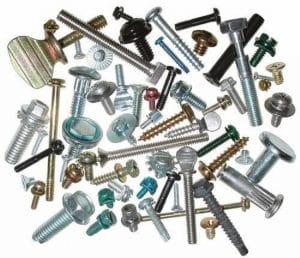 Variety of fasteners and fixings